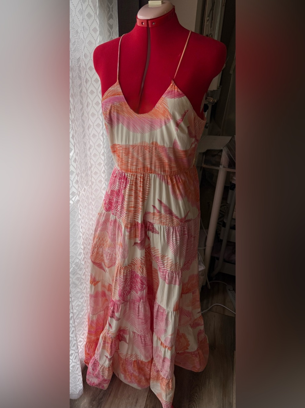 Hutch Astor Floral Print Tiered Maxi Dress